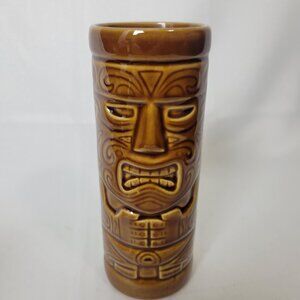 Royal Lahaina Tiki Mug Cup Tumbler Kaanapali, Maui Excellent Brown Ceramic